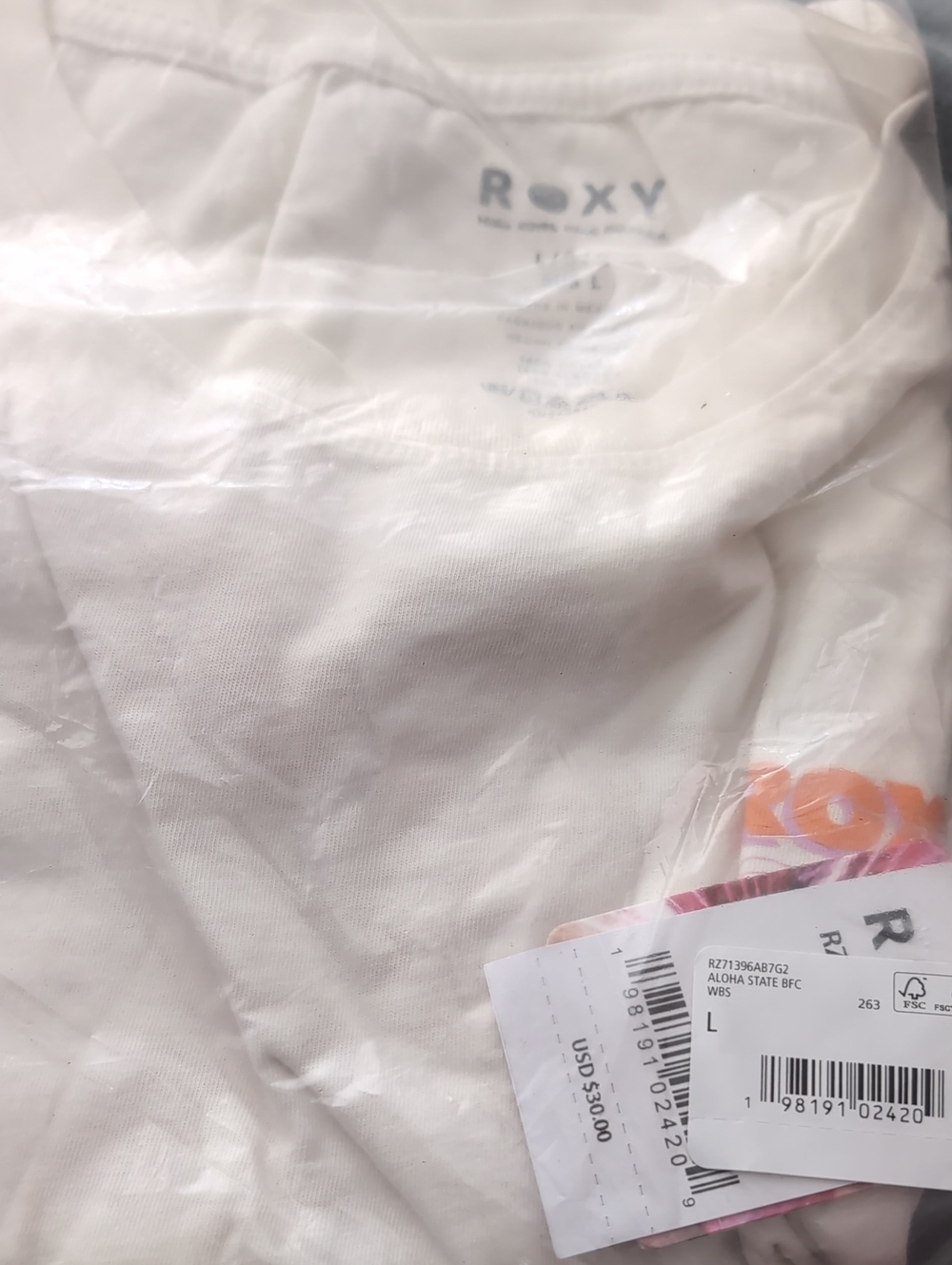 ROXY Aloha State T-Shirt- L - Picture 2 of 7